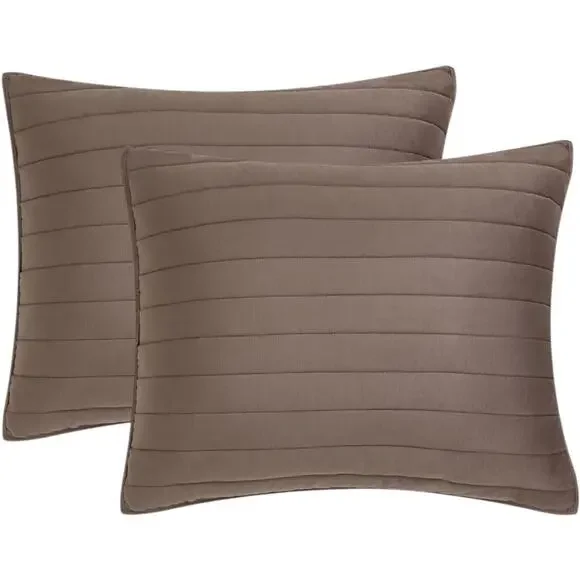 Oscar Oliver Valencia 3 Pc Quilt Set Brown King/California King - Picture 3 of 6